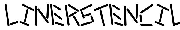 Linerstencil font preview